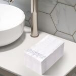 200 Pack Paper Napkins Guest Towels Disposable Premium Quality 3-ply Dinner Napkins Disposable Soft, Absorbent, Perfect for Kitchen, Wedding, Parties, Dinners or Events(Silver)