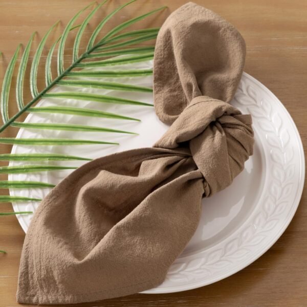 Cloth Napkins Nude Summer Washable Reusable Bulk Linen Cotton Napkins Set of 6 17"x17" for Wedding Party Bridal Baby Shower Birthday Dining Table Decorations