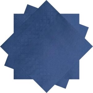 300 Count Navy Blue Beverage Napkins,2-Ply Navy Cocktail Napkins,Disposable Blue Party Napkins for Dinner Wedding Birthday Party Graduation
