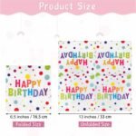 48 Pieces Polka Dot Paper Napkins Disposable Rainbow Napkins Colorful Cocktail Dinner Napkin Set 13" x 13" Unfolded Tableware Napkins for Rainbow Party Supplies Happy Birthday Party Decoration