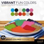 Big Party Pack 100 Count Green Beverage Napkins - Ideal for Wedding, Party, Birthday, Dinner, Lunch, Cocktails. (5” x 5”)