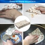 Reusable Paper Towels Cotton Cloths (12pcs), Absorbent Kitchen Dishcloths (10x10 inch) Washable Paperless Towels Zero Waste Alternative Napkins for Kitchen Household Cleaning