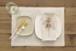 Linen Cloth Napkins Set of 4-100% Pure Linen Light Natural Dinner Napkins 20 x 20 Inch for Summer , Handcrafted and Machine Washable