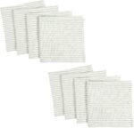 Monaco Relaxed Casual Farmhouse Napkin | 100% Slubbed Cotton, 20x20 Inch Cloth Napkins | for Entertaining and Everyday Use (Ochre, Set of 4)